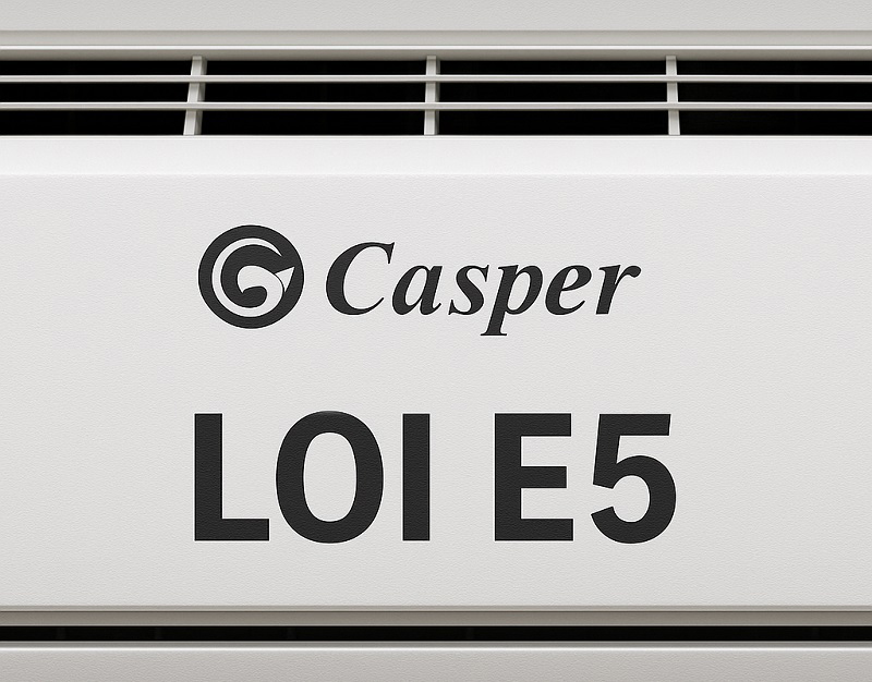Lỗi E5 trên điều hòa Casper là mã lỗi biểu thị sự cố mất tín hiệu kết nối giao tiếp giữa khối trong nhà (dàn lạnh) và khối ngoài trời (dàn nóng)