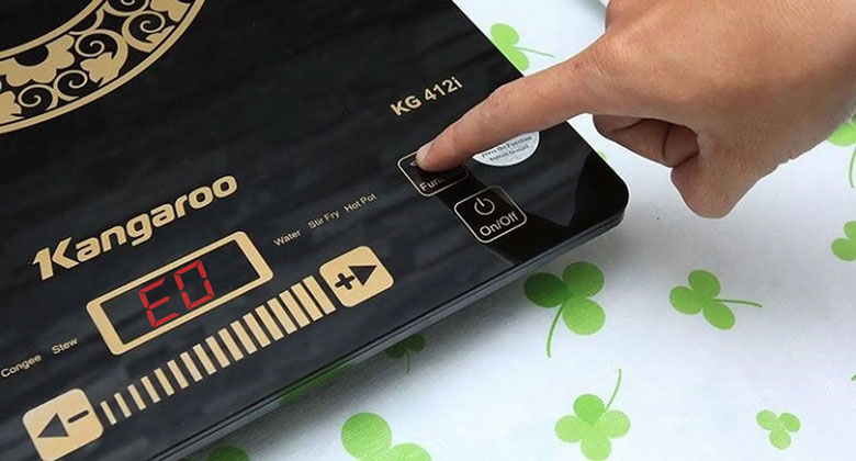 Hiện tượng bếp từ Kangaroo báo lỗi E0