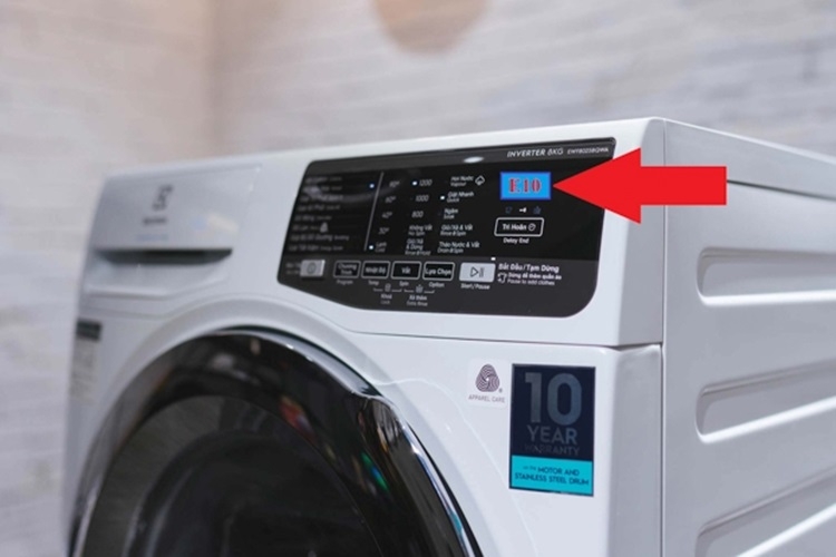 E10 là mã lỗi cho biết hệ thống cấp nước đầu vào không đạt đủ lượng nước trong thời gian quy định