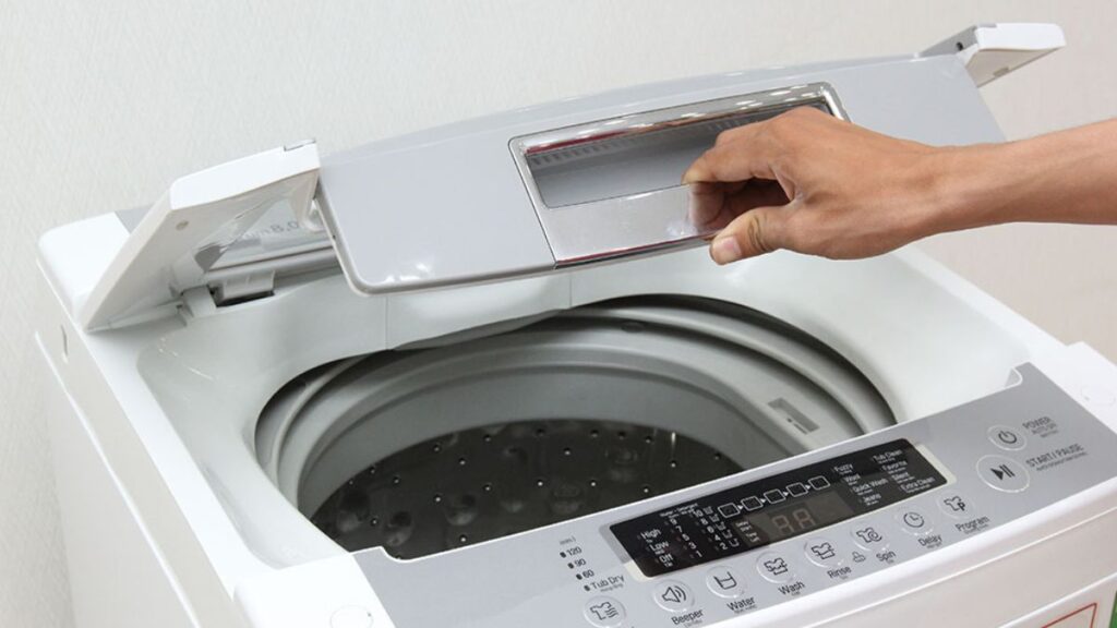 Đặc thù lỗi dE trên máy giặt LG cửa trên